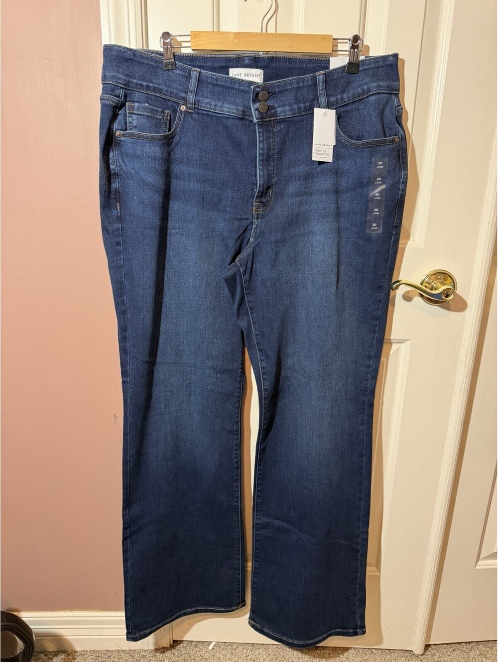 Lane Bryant Tighter Tummy Fit High Rise Boot Jeans Womens 20 Long New